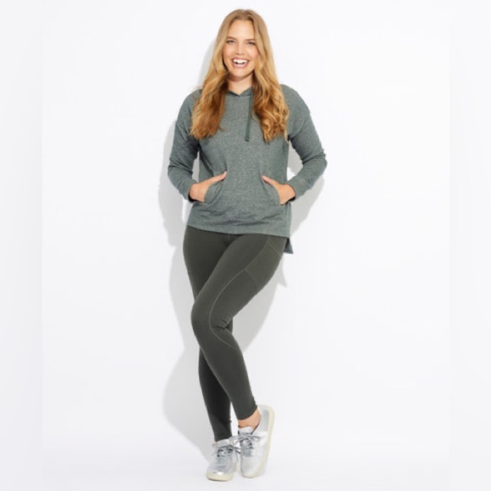 🍃 PACT 100% GOTS certified Organic cotton women’s zip cropped sweatshirt, M